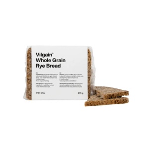 Pâine integrală de secară, Vilgain, ECO, 375g