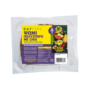 Paine multicereale cu seminte de Chia, Eat Free, 250g (fara gluten)