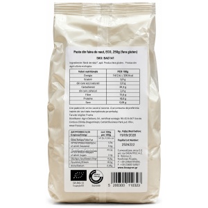Paste din faina de naut, ECO, 250g (fara gluten) - Img 2