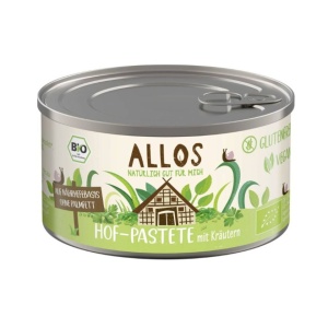 Pateu vegetal cu verdeturi, Allos, ECO, 125g (fara gluten)