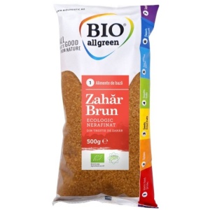 Zahar brun din trestie, BIO All Green, ECO, 500g