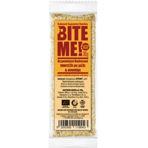 Baton făcute manual cu susan și miere Bite Me, ECO, 30g