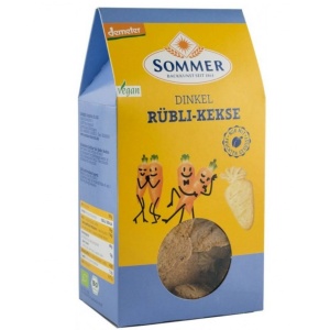 Biscuiti din grau spelta fara zahar, cu morcovi, ECO, 150g