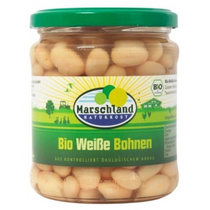 Fasole alba la borcan, Marschland Naturkos, ECO, 330g