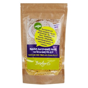 Fulgi din drojdie nutritive cu vitamina B12 & D, BioAgros, 100g