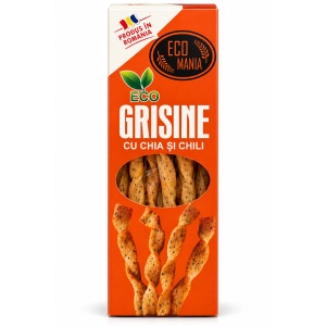 Grisine cu chia și chili, ECO, 125g