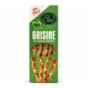 Grisine cu susan negru, ECO, 125g