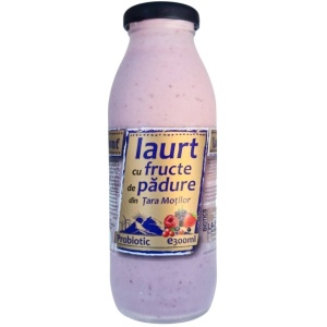 Iaurt cu fructe de padure de baut din Tara Motilor, 300ml