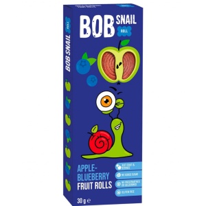 Jeleu natural din mere si afine, BOB Snail, 30g (fara zahar)