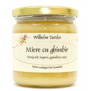 Miere poliflora cu ghimbir, ECO, 250g