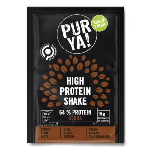 Shake proteic de cacao, Purya, ECO, 19g