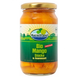 Compot de mango jumatati, Marschland Naturkost, ECO, 350g/200g