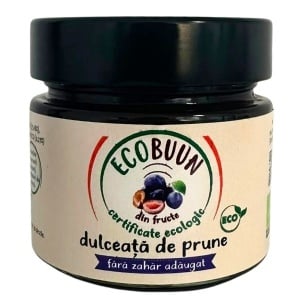 Dulceata de prune ECOBuun, 212g (fara zahar)