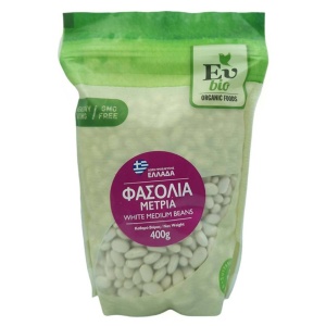 Fasole alba cu bob mediu, EuBio, ECO, 400g