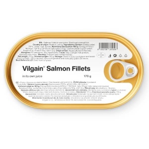 File de somon în suc propriu, Vilgain, 170g
