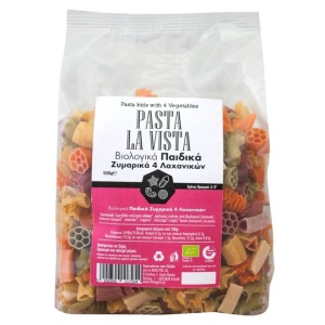 Paste din grau integral pentru copii cu 4 legume, ECO, 500g