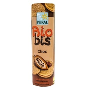 Biscuiti cu crema de ciocolata, Pural, ECO, 300g