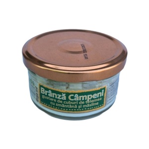 Branza Campeni gustare cuburi telemea cu smantana si masline, 150ml