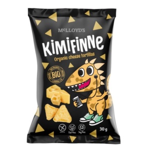 Chipsuri Tortilla cu Aroma de Branza, Kimifinne, ECO, 30 g (fara gluten)