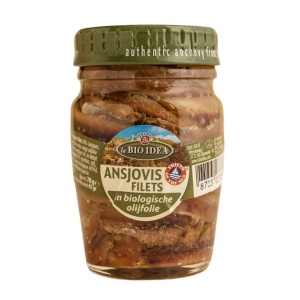 File de ansoa calitate premium, in ulei de masline extravirgin, La Bio Idea, ECO, 78g