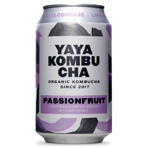 Kombucha cu fructul pasiunii, Yaya Kombucha, ECO, 330ml