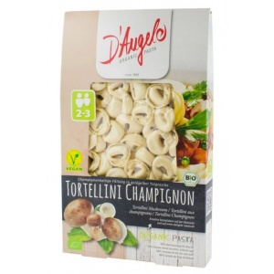 Tortellini cu ciuperci Champignon, D'Angelo Pasta, ECO, 250g