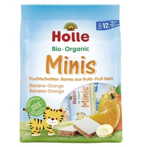 Batoane mini ca banane si portocale, Holle, ECO, 100g