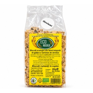 Biscuiti din faina integrala de grau cu dovleac, ECO, 200g