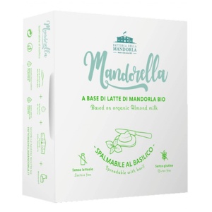 Branza vegana de migdale cu busuioc, Mandorella, ECO, 180g