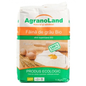 Faina alba grau tip 550, ECO 1 KG