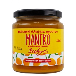 Gem de mango, BioAgros, ECO, 320g (fara zahar)