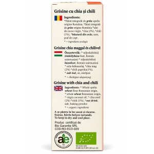 Grisine cu chia și chili, ECO, 125g - Img 2