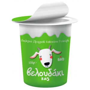 Iaurt grecesc BIO pentru copii din lapte de capra, ECO, 130g