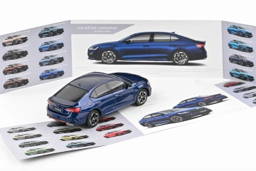 Škoda Octavia IV RS (2020) 1:43 - Albastru Storm Metalizat - Img 4