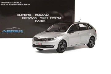 Škoda Rapid Spaceback (2013) 1:18 - Argintiu Metalizat