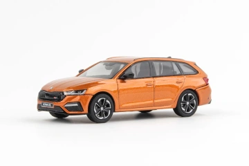 Škoda Octavia IV Combi RS (2020) 1:43 - Portocaliu Phoenix Metalíza