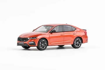 Škoda Octavia IV RS (2020) 1:43 - Portocaliu Tangerine Metalíza