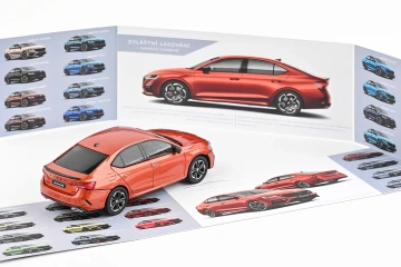 Škoda Octavia IV RS (2020) 1:43 - Portocaliu Tangerine Metalíza - Img 3