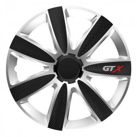 Set 4 capace roti model GTX 14" - BLACK CARBON & SILVER