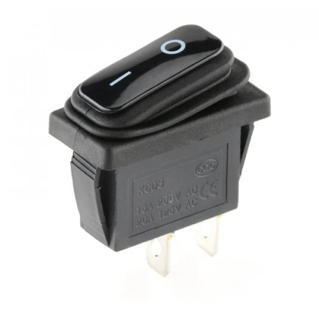Intrerupator rectangular cu 2 pozitii, waterproof pentru utilaje, Off-Road, ATV, SSV, QUAD, Scuter, Motocicleta