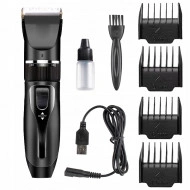 Aparat de tuns profesional pentru cani cu acumulator, lama titan + ceramica, incarcare USB, culoare Neagra, model AVX-WT-BLACK-T10 - Img 3