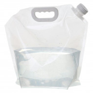 Canistra 10l reutilizabila, pliabila, etansa, transparenta, pentru apa potabila necesara in calatorii, camping, off-road, ATV - Img 1