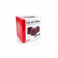 Filtru de aer conic rosu cu 3 adaptoare - Img 3
