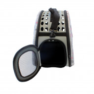 Geanta de Transport pentru Caine sau Pisica culoare Gri marime XXL AG644G - Img 6