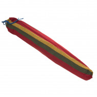 Hamac Multicolor Dublu (2 persoane), 200 x 150 cm, cu bara de 80 cm - ROSU - Img 2