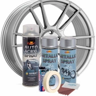 Kit complet reparatie si vopsire jante culoare Argintiu Metalizat, V2 - Img 2