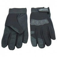 Manusi cu elemente de protectie, cu destinatie Moto, ATV, SSV, QUAD, culoare Neagra - Img 2