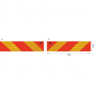 Placute reflectorizante pentru camioane 56.5x14 cm 2 buc