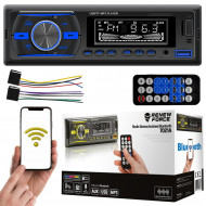 Player Auto RGB, 4 x 50W, model 7021A, cu Bluetooth, Telefon, Radio, MP3, AUX, Card, Telecomanda - Img 3