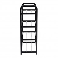 Raft Elegant pentru depozitare Pantofi sau Pantaloni, cu traverse metalice, 4 nivele, dimensiuni 58 x 42 x 18 cm - Img 4